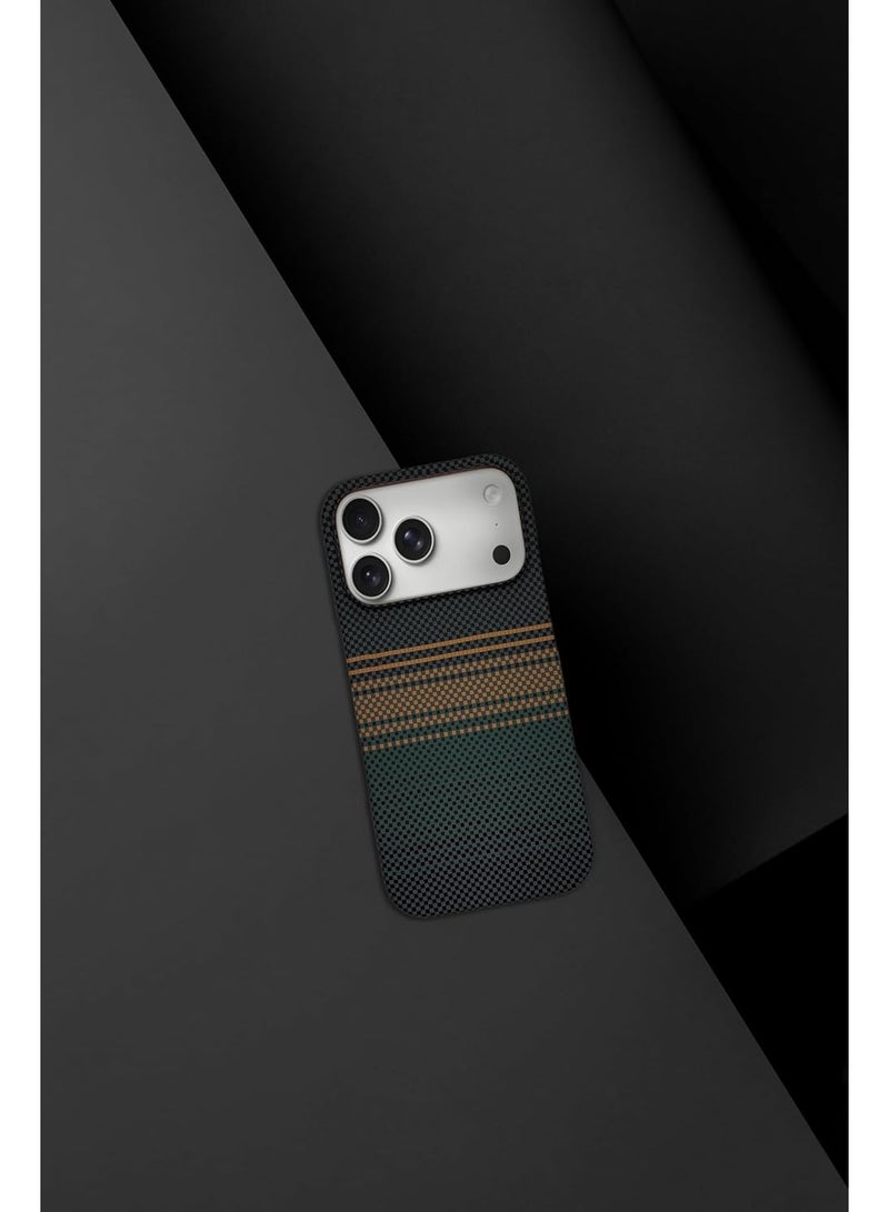 Phoni Ultra Slim Magnetic Case for iPhone 17 Pro Max, Compatible with MagSafe, Thin Lightweight Matte Phone Case, Carbon Fiber Style Texture, Raised Camera Protection (Verdant Dusk – Green Carbon) - Image 5